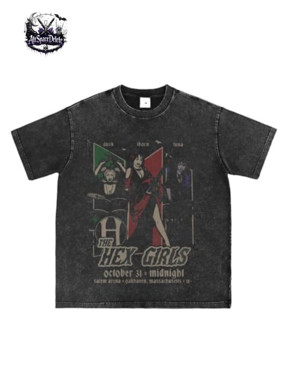 Retro The Hex Girls Inspired Goth Rock Music T-Shirt Cotton Soft Comfortable